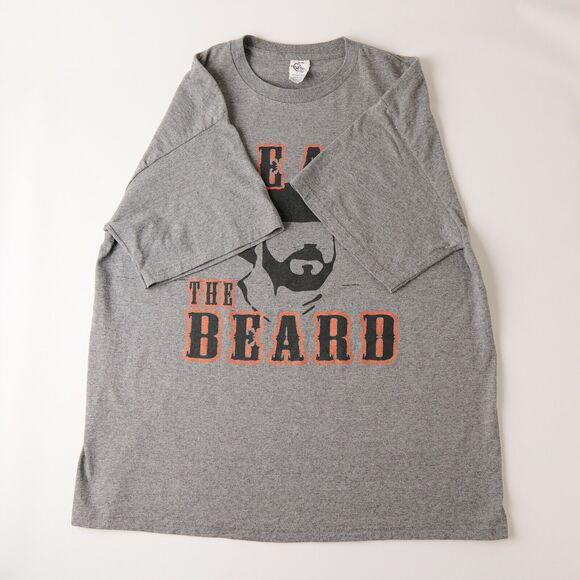 Vtg 2010s Fear The Beard T-Shirt Men's XL MLB San Francisco Giants Baseball Y2K - Picture 7 of 11
